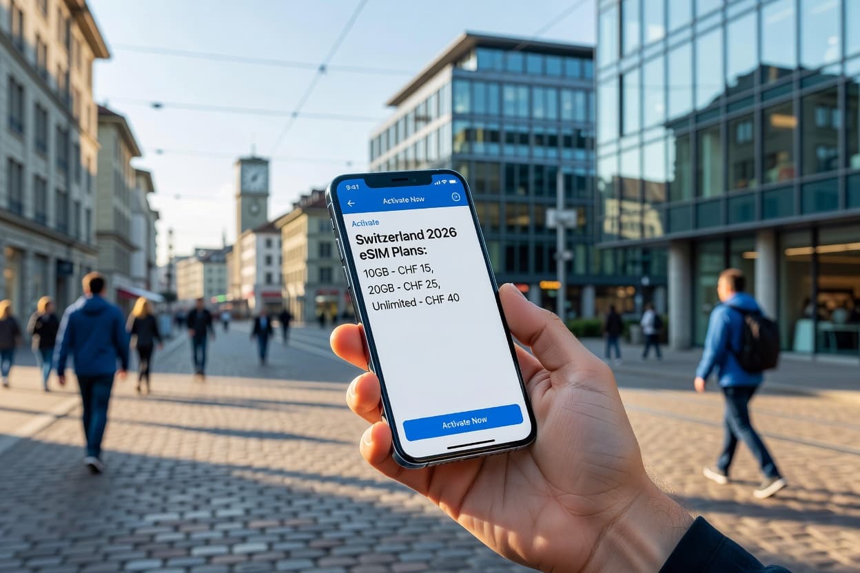 Best eSIM for Switzerland 2026: Plans, Pricing & Activation Guide